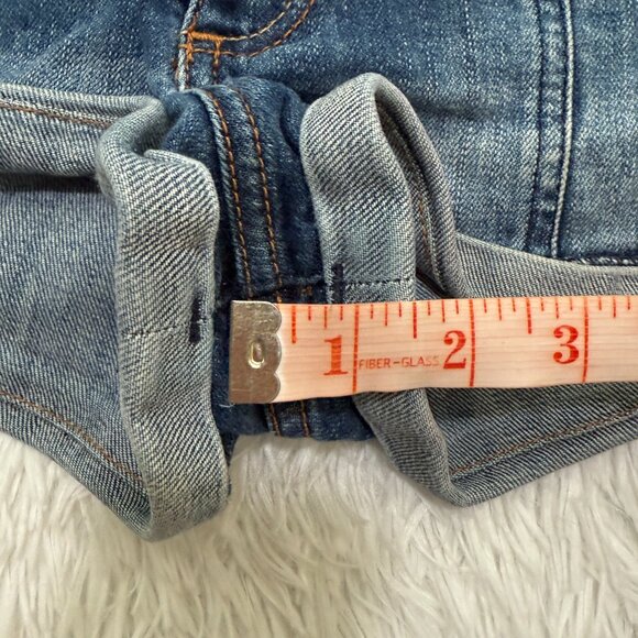 Women Abercrombie & FItch Vintage Low Rise Denim Shorts in Blue Size 16 - Picture 4 of 7